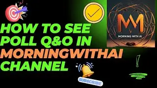 How to get MCQ polls Questions & Options in MorningWithAI Channel