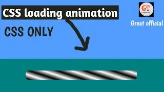 CSS3 - Gradient bar Loading Animation | Great official