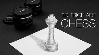 3D TRICK ART | CHESS