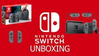 Nintendo Switch W/Gray Joy-Cons Unboxing
