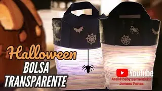 BOLSA TRANSPARENTE NA MÁQUINA DOMÉSTICA
