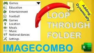 Loop Through the Folder and Dynamically Add Images to an ImageCombo Using Excel VBA