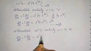 C-R equations in polor form & solved problems | functions of complex variables |engineering| M3