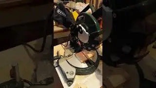 Parkside chop-saw 1500 ... lest than a sec for cuting timber