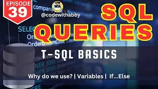 T-SQL Basics Explained | What, Why, Variables & IF ELSE | SQL Server Tutorial | 