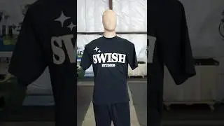 Jumbo Screen Printing - Swish Studio 4 color design on 1801GD LA Apparel t-shirts
