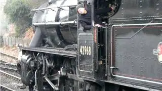 SVR LMS loco 42968 at Bridgenorth UK