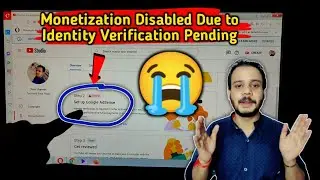 ❌💲How to Verify Identity After Monetization Disabled || Aap Ye Galti Mat Karna || Technical Bihar ||