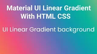How to create a UI Background for your website | Linear Gradient | Cool Coding Tamil