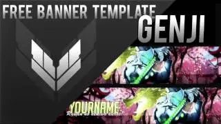 Genji - Overwatch [Free Banner Template]