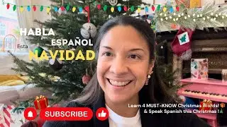 🎄✨ Learn Christmas Vocabulary in Spanish! 🎁🌟