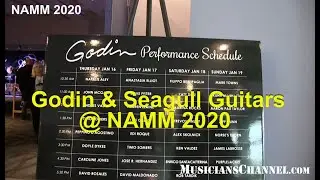 Godin and Seagull Guitars @ NAMM 2020