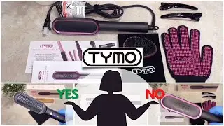 TYMO ring hair review |تجربتي مع مشط فرد الشعر الحراري