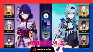 Abismo 12 versión 4.5 Shogun hypercarry & Eula Hyperbloom #spiralabyss #abismo12 #4k #genshinimpact