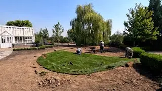 Sod & Paver Pathway Installation in Front of the Hartley! 💚🙌💚 // Garden Answer