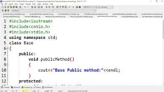 Lecture-35| Public Inheritance Example-02 in OOPs in C++ | Types of Inheritance