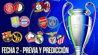 PREDICCIÓN|FECHA 2|CHAMPIONS LEAGUE|LILLE vs REAL MADRID|BENFICA vs ATLETICO|ASTON VILLA vs BAYERN