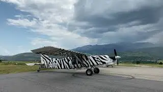 Pilatus Turbo Porter PC-6 engine start  at Cerdanya Aerodrome