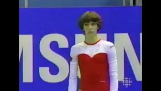 YVONNE TOUSEK UNEVEN BARS 1997 LAUSANNE WORLD CHAMPIONSHIPS ALL. AROUND FINAL