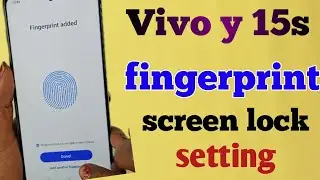vivo y15s fingerprint screen lock setting | vivo y15s me fingerprint lock kaise lagaen | fingerprint
