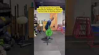 Trap bar jumps are a great exercise for athletes, to improve vertical leap and develop power