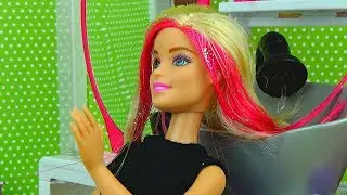 Barbie Doll Hair Style Salon. Play baby dolls hair cut, hair wash in Barbie salon