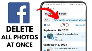 How to Delete ALL PHOTOS on Facebook At Once (2025)