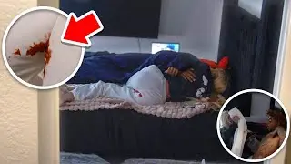 EXTREME PERIOD PRANK ON DAMAURY *HE FREAKED OUT*