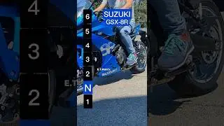 Maximum speed for each gear on a Suzuki GSX-8R