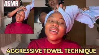 ASMR✨FAST & INTENSE AGGRESSIVE HEAD SCRATCH MASSAGE USING THE TOWEL TECHNIQUE WITH DIFFERENT TOOLS