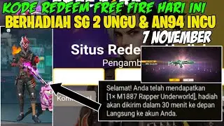 KODE REDEEM FREE FIRE TERBARU HARI INI 7 NOVEMBER 2021 || CODE REDEEM FF TODAY SERVER SINGAPORE