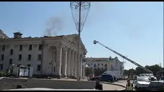 Ракетний удар по Чернігову – відео з місця події