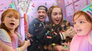 RAiNBOW BiRTHDAY for MOM!! Adley & Niko plan a Surprise Party for Jenny! Cake Decorating & New Games