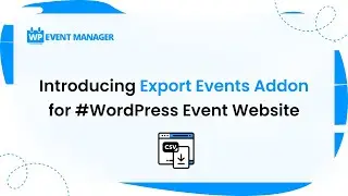 Introducing Export Events Addon for 