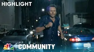 Jeff Running Through The Rain - Community