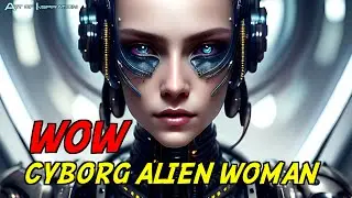 AI Generated Alien Cyborg Woman