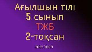 Ағылшын  тілі  5 сынып  ТЖБ   /2-тоқсан / 2025 жыл