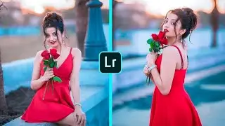 beauty MOODY blue tone effect photo editing in lightroom mobile