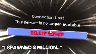 How we managed to shut down an ENTIRE Minecraft Server with ONE CLICK
