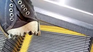 Brushes on the escalator. Why?