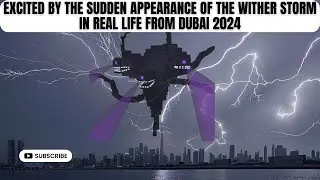 Breaking News: Wither Storm Really Appears on Earth (Real Life) || Dubai 2024 minecraft addon