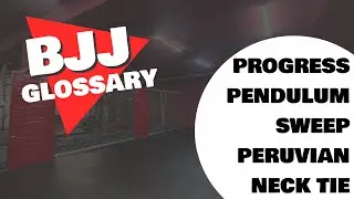 PENDULUM SWEEP, PERUVIAN NECK TIE, PROGRESS | БУКВА Р | BJJ GLOSSARY