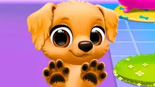 Сим Милых пушистых питомцев Кида в FLOOF - Домик для питомца #1 Маленький щенок на пурумчата