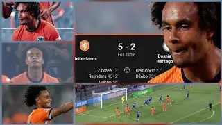 Joshua Zirkzee Super Netherland Debut Goal + Assist