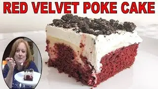 HOW TO MAKE A RED VELVET POKE CAKE | BAKE WITH ME POKE CAKES