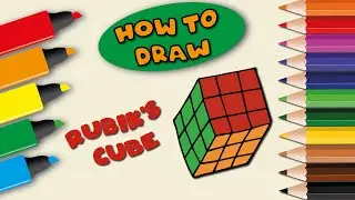 How to draw a Rubik's Cube (2021) | Step by step | Drawing