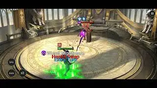Hellfreak (39 power) vs Nekhret the Great (84 power) MANUAL fight