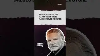 Design creates culture. Culture shapes values. Values determine the future. Robert L. Peters