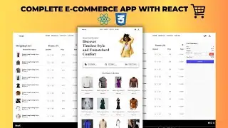 How To Create Complete E-commerce Website Using React JS | React JS Ecommerce Website
