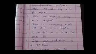 ShortEssayOn Hospital🏥10 linesEssay OnHospital#english #essay#shortessay#education #englishgrammar